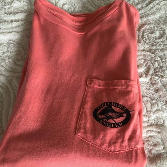 WORLD WIDE SPORTSMAN OFFSHORE ANGLER FISHING T-SHIRT CORAL COLOR XL - Picture 6 of 6